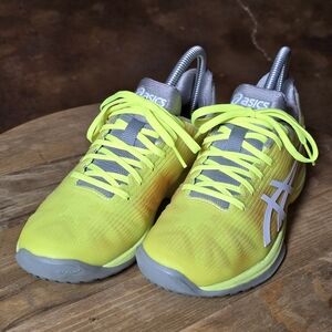 ASICS Solution Speed FF Women’s Tennis Shoes Neon Yellow Size 6